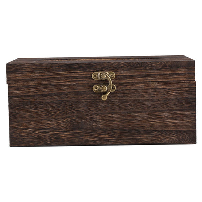 1Pc Wooden Retro Tissue Box Paper Napkin Holder Case Home Car Decor #1 22*12*10cm