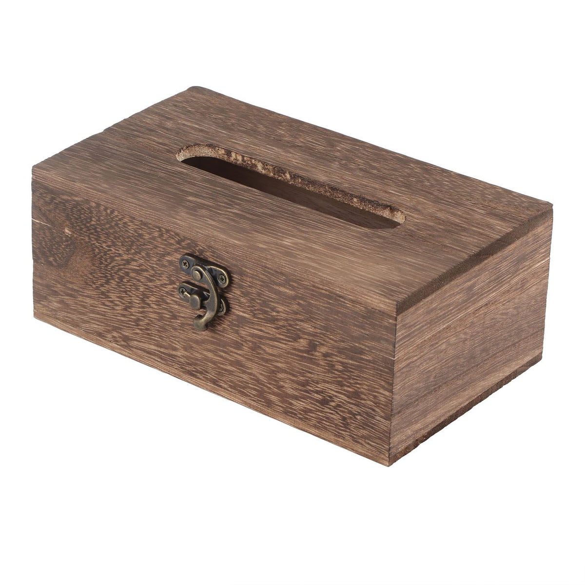 1Pc Wooden Retro Tissue Box Paper Napkin Holder Case Home Car Decor #1 22*12*10cm