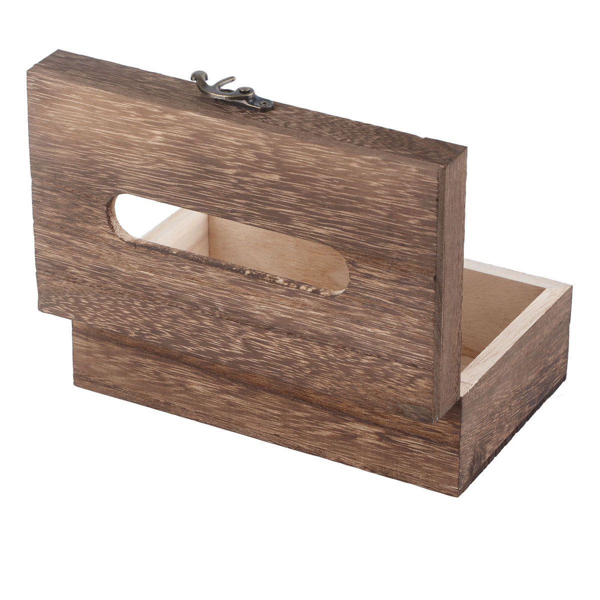 1Pc Wooden Retro Tissue Box Paper Napkin Holder Case Home Car Decor #1 22*12*10cm
