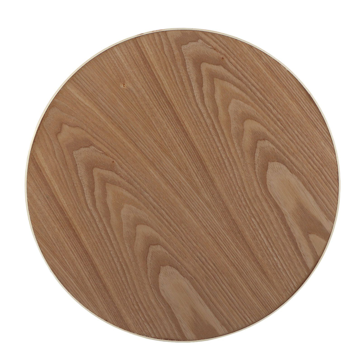 Round Shape Solid Wood Tea Coffee Snack Food Meals Serving Tray Plate Restaurant Trays Wooden