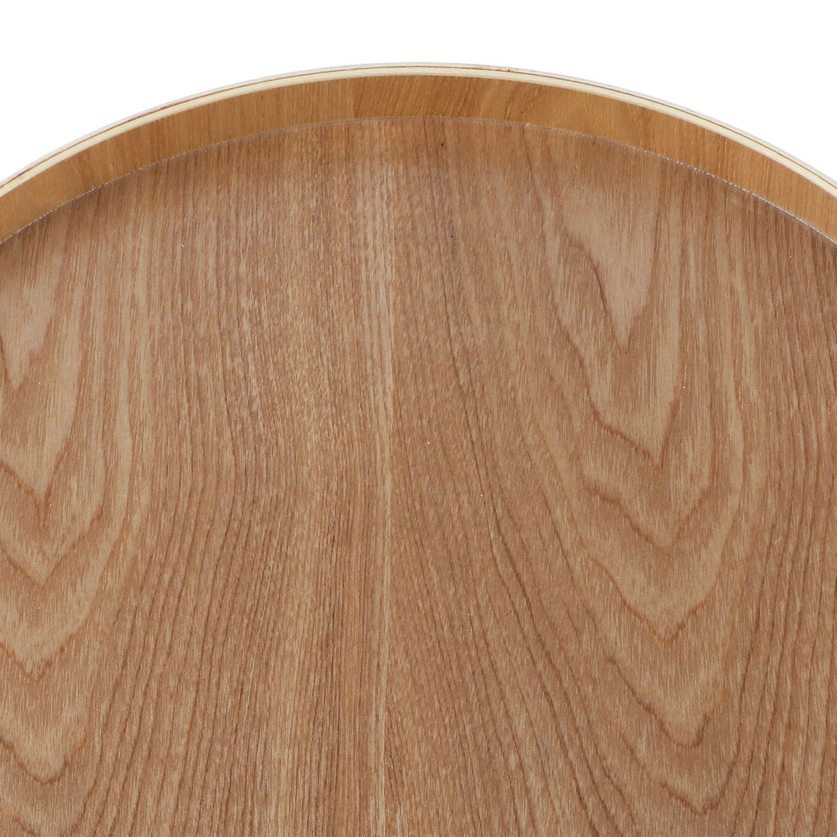 Round Shape Solid Wood Tea Coffee Snack Food Meals Serving Tray Plate Restaurant Trays Wooden