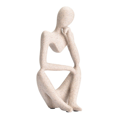 Abstract Character Figurines Thinker Desk Decor Home Decoration Ornament