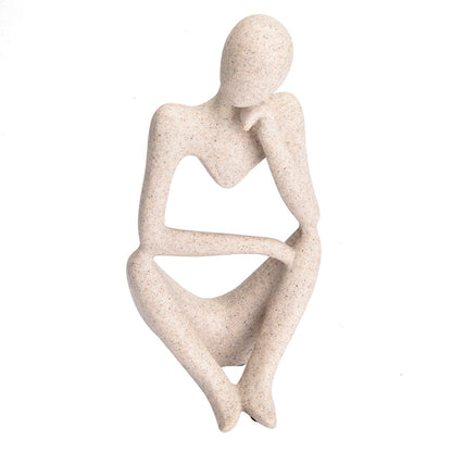 Abstract Character Figurines Thinker Desk Decor Home Decoration Ornament