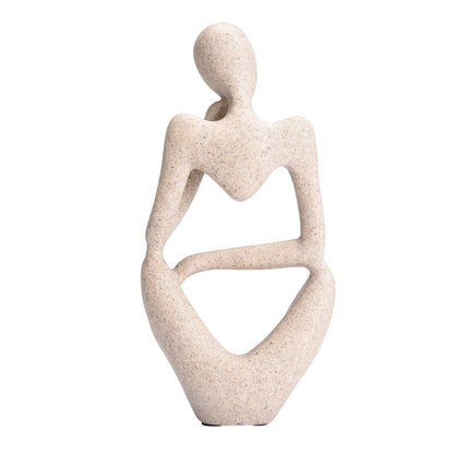 Abstract Character Figurines Thinker Desk Decor Home Decoration Ornament