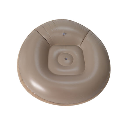 Inflatable Lounge Chair Portable Sofa Couch for Living Room Bedroom Balcony Reading Room Gray