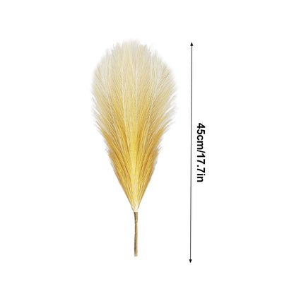 8Pcs Artificial Pampas Grass Versatile Decorative Gradient Gray Modern Vase Filler Faux Pampas Grass For Home Office Parties