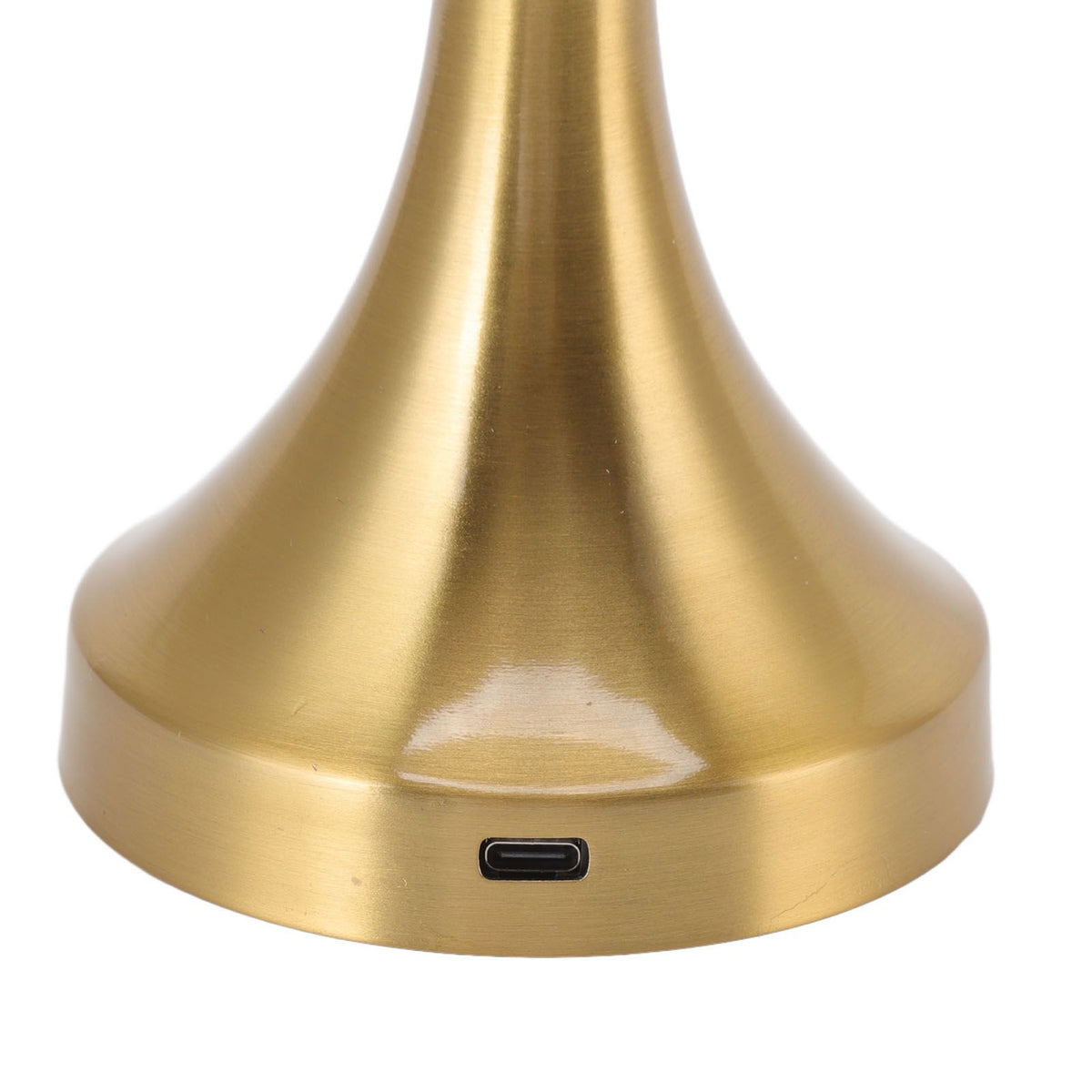 Table Lamp Rechargeable Mushroom Shape 3 Speed Color Temperature Touch Stepless Dimming Night Light for Home Gold