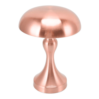 Table Lamp Rechargeable Mushroom Shape 3 Speed Color Temperature Touch Stepless Dimming Night Light for Home Copper