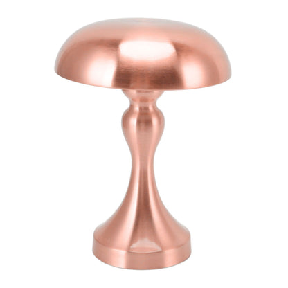 Table Lamp Rechargeable Mushroom Shape 3 Speed Color Temperature Touch Stepless Dimming Night Light for Home Copper