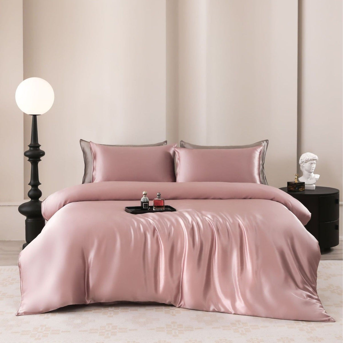 Oval Silk Workshop 22 Momme Silk Four Piece Set 1.2 m bed (1.5x 2 m quilt cover 2x 2.3 sheets