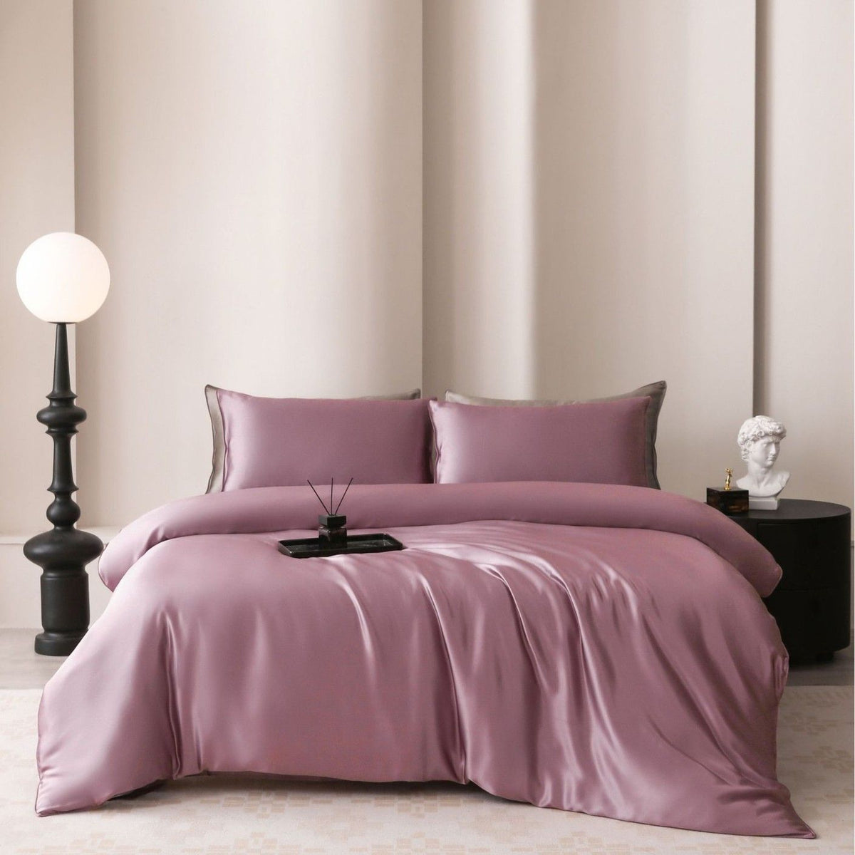 Oval Silk Workshop 22 Momme Silk Four Piece Set 1.2 m bed (1.5x 2 m quilt cover 2x 2.3 sheets