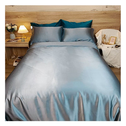 Oval Silk Workshop 22 Momme Silk Four Piece Set 1.2 m bed (1.5x 2 m quilt cover 2x 2.3 sheets