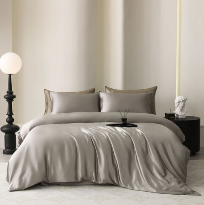 Oval Silk Workshop 22 Momme Silk Four Piece Set 1.5 m bed (2x 2.3 m quilt cover 2.3x 2.5 m bed sheet)