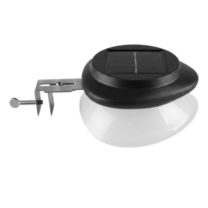 Solar Powered Fence Light with Durable ABS+PC Housing, Monocrystalline Silicon Panel, and Adjustable Mounting Clip for Outdoor Garden, Patio, Deck, and Walkway Illumination in Warm White or Cool White (16PCS, Black Housing‑Warm White Light)