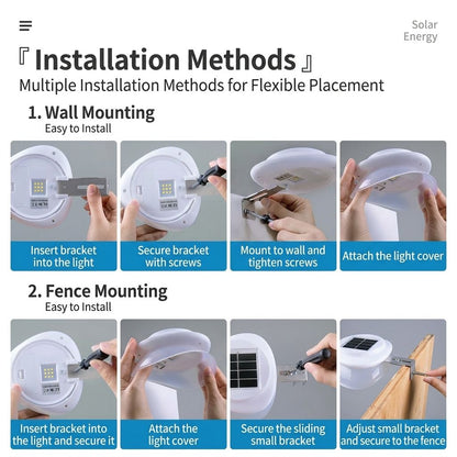Solar Powered Fence Light with Durable ABS+PC Housing, Monocrystalline Silicon Panel, and Adjustable Mounting Clip for Outdoor Garden, Patio, Deck, and Walkway Illumination in Warm White or Cool White (16PCS, Black Housing‑Warm White Light)