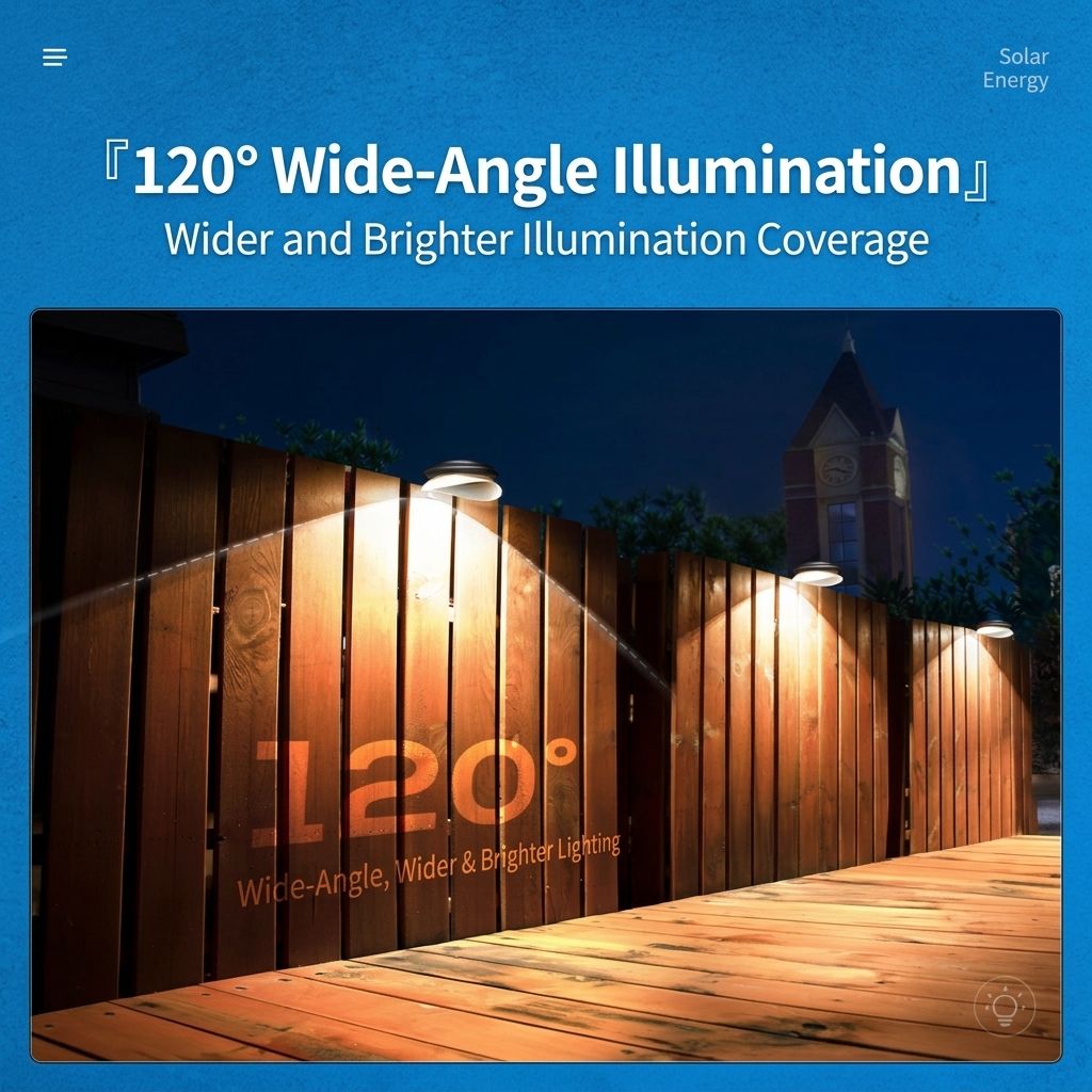 Solar Powered Fence Light with Durable ABS+PC Housing, Monocrystalline Silicon Panel, and Adjustable Mounting Clip for Outdoor Garden, Patio, Deck, and Walkway Illumination in Warm White or Cool White (8PCS, Black Housing‑Warm White Light)
