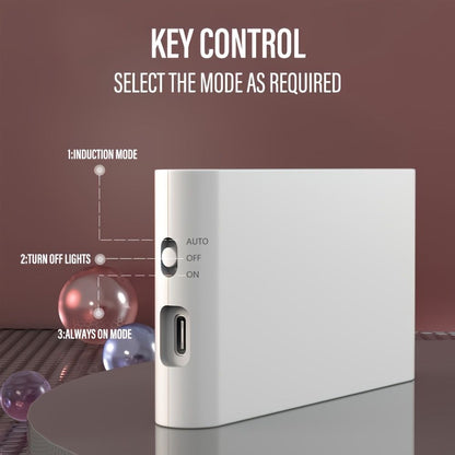 White Black Smart Sensor Night Light USB Charging Night Light Automatic Night Light Ambient
