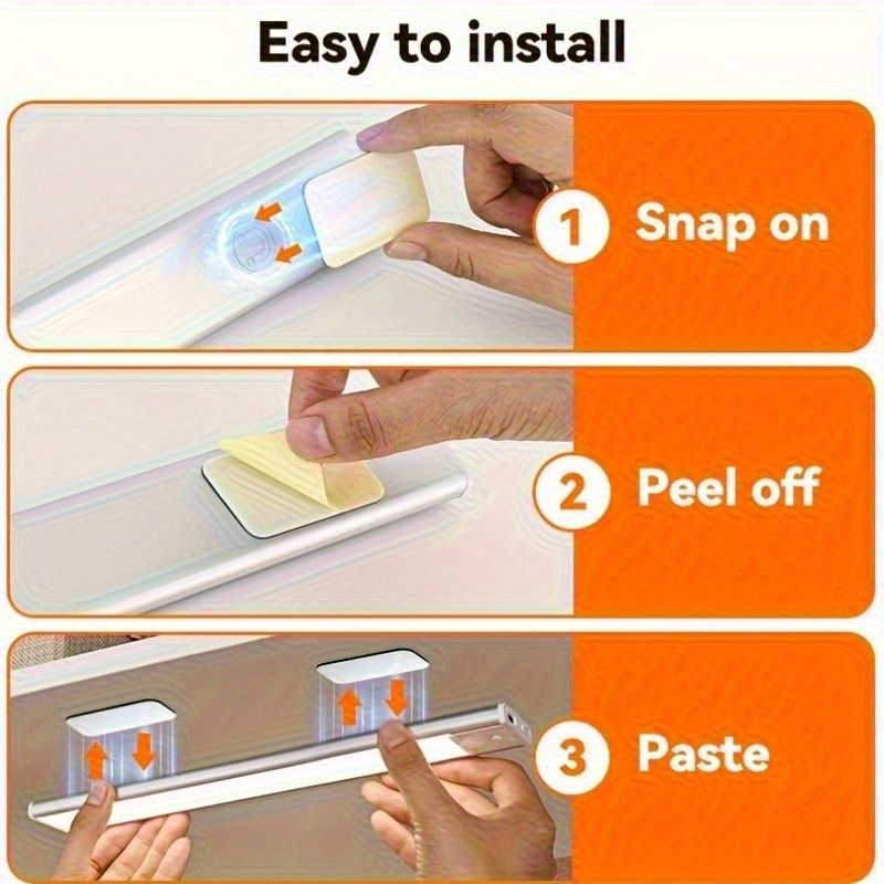 Silver Gold Motion Sensor Night Light Rechargeable LED Night Light Dimmable Night Light 3