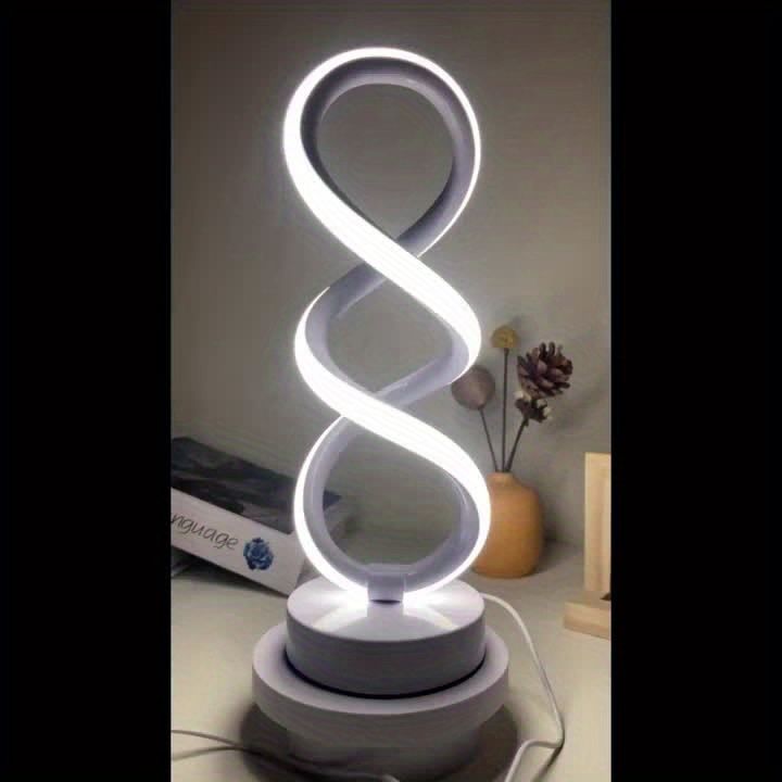 White Infinity-Shaped Night Light 2-Pack Night Light Ambient Lighting Modern Home