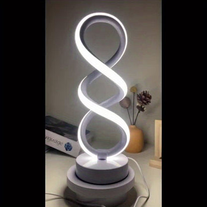 White Infinity-Shaped Night Light 2-Pack Night Light Ambient Lighting Modern Home