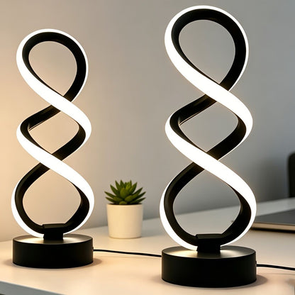 White Infinity-Shaped Night Light 2-Pack Night Light Ambient Lighting Modern Home