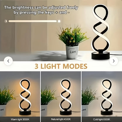 White Infinity-Shaped Night Light 2-Pack Night Light Ambient Lighting Modern Home