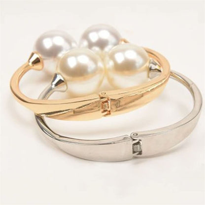 Curtain Tiebacks, Pearl Bracelet Decorative Curtain Tie Backs Wrist can be Worn 2Pcs Window Curtain Tieback for Home Office Decor Drapery Curtain holdbacks with Ties (Gold)