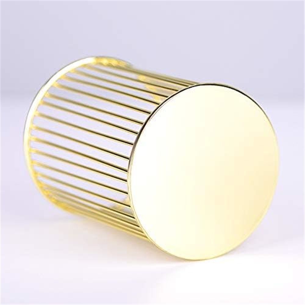 Metal Pen Holder Cup for Desk Makeup Brushes Pencil Holders Home Office Organizer , Makeup Brushes Cup, Pencil Holders, Office&Home Organizer, Gold