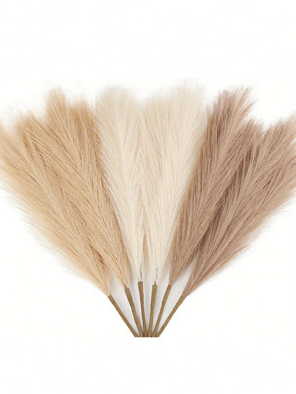 18pcs 21.65in Large Artificial Pampas Grass Bohemian Style Room Decorative Plants Faux Reed Grass For Autumn Vase Filler Home Table Wedding Party Decor