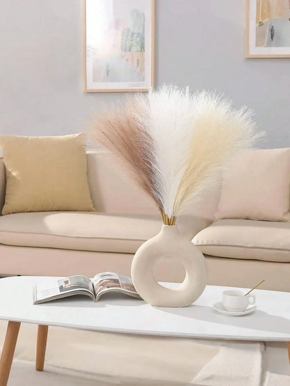 18pcs 21.65in Large Artificial Pampas Grass Bohemian Style Room Decorative Plants Faux Reed Grass For Autumn Vase Filler Home Table Wedding Party Decor