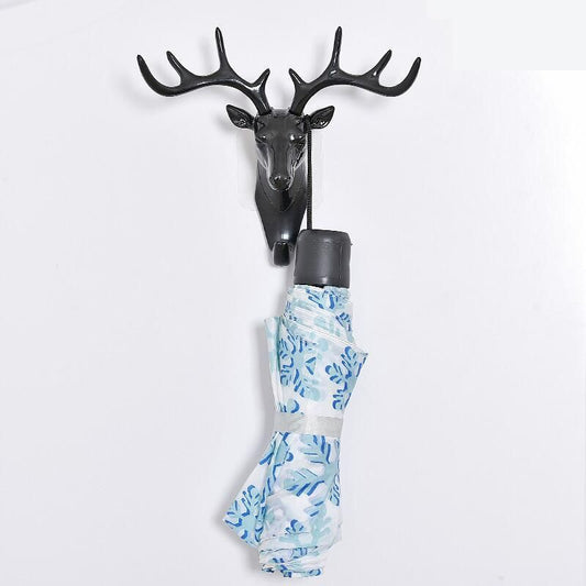 3 Pack Elephant Head / Deer Head Single Wall Hook/Hanger Animal Shaped Coat Hat Hook Heavy Duty, Rustic, Decorative Gift (Deer)