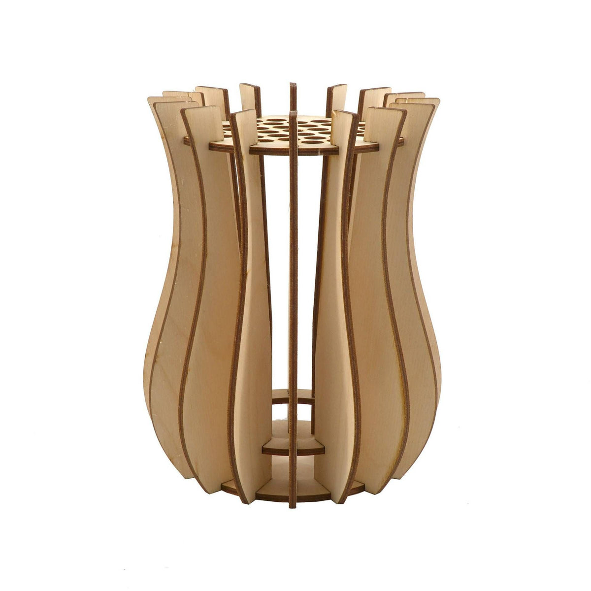 Wooden Vase Kit for Lego Flowers Bouquet Cute Flower Vase Building Set for Lego Bouquet Arrangement Home Decoration
