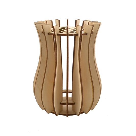 Wooden Vase Kit for Lego Flowers Bouquet Cute Flower Vase Building Set for Lego Bouquet Arrangement Home Decoration
