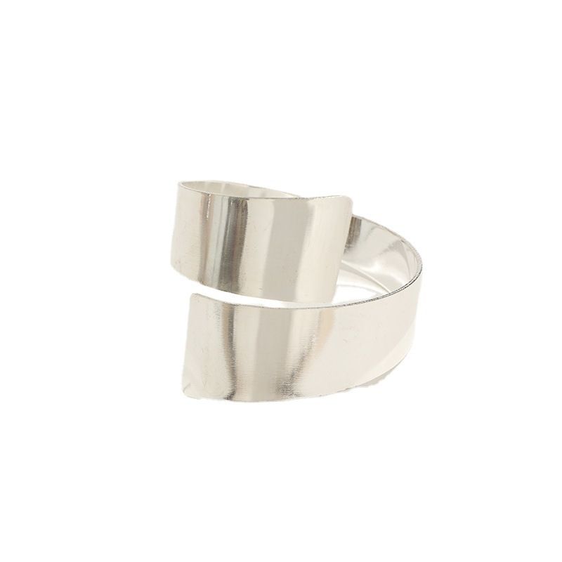 Silver Napkin Rings Set of Metal Napkin Ring Holder for Thanksgiving, Christmas Dinner Table Setting, Wedding, Holiday Parties