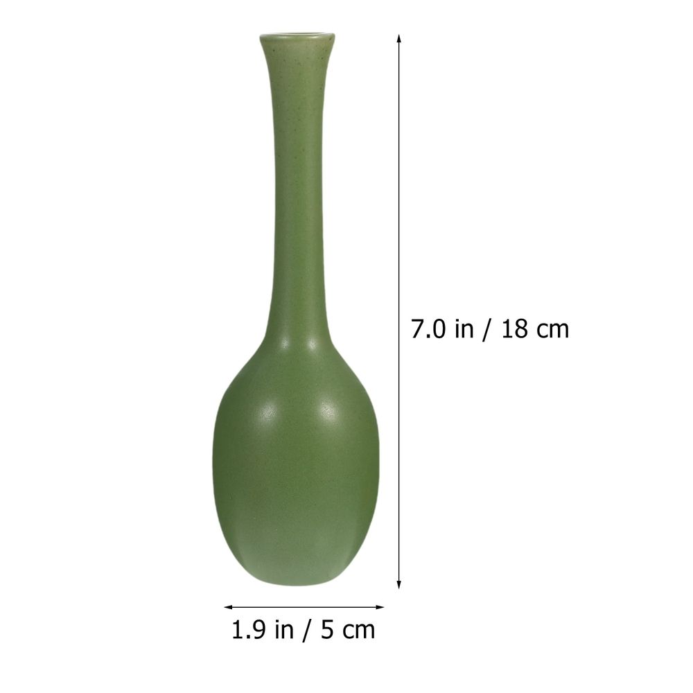 Chinese Style Ceramic Vase for Flowers, Elegant Desktop Flower Container and Home Decor for Flower Arranging