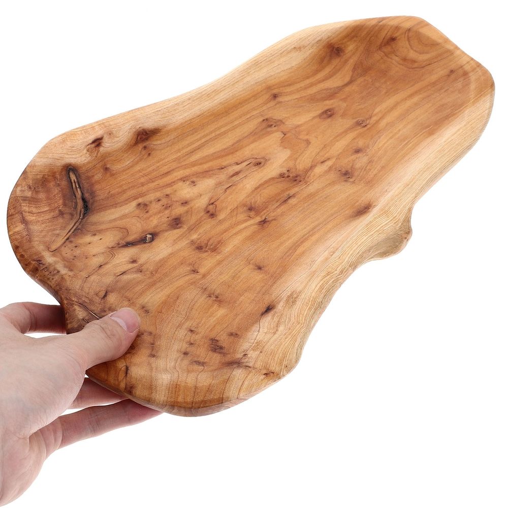 Light Brown Bamboo Tray for Storage Simple and Fashionable Design