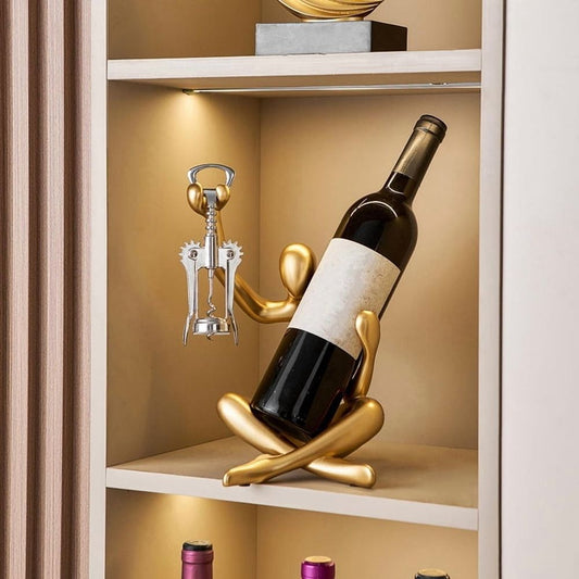 Statue Wine Bottle Rack Suitable for Countertop Wine Bottle Holder Wine Bottle Rack Desktop Decorative Rack