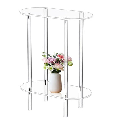 Sofa Table Side Transparent Tea Tables Table Acrylic Storage Cabinet Nightstands Acrylic Coffee Table for Home Decor