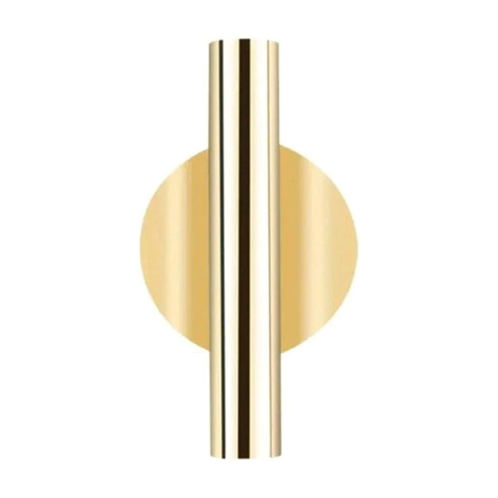 Champagne Gold Metal Wall Vase for Dried Flowers Grass or Faux Plants, Modern Home Decor for Living Room Bedroom Office Wall Art, 4.25x2.36x0.787in