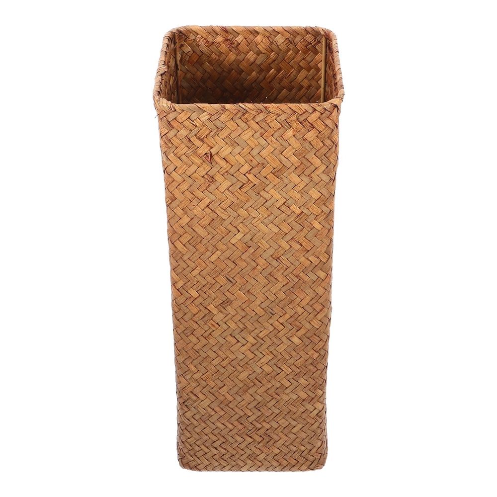 Wicker Flower Basket Woven Flower Vase Light Brown Grass Decoration 1Pack Back to School