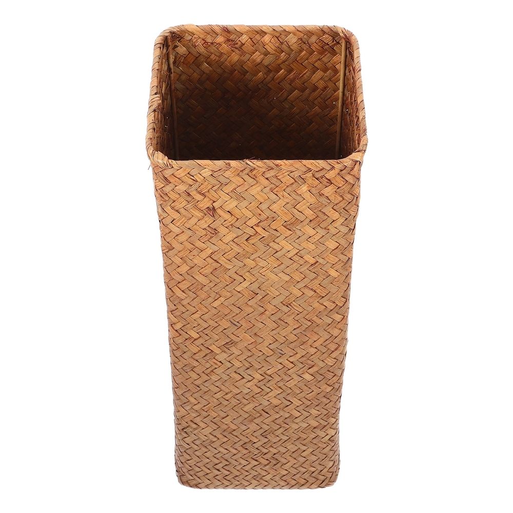 Wicker Flower Basket Woven Flower Vase Light Brown Grass Decoration 1Pack Back to School