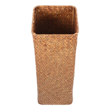 Wicker Flower Basket Woven Flower Vase Light Brown Grass Decoration 1Pack Back to School