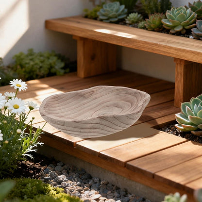Outdoor Garden Bird Bath Tray Replacement Bowl for Wild Birds and Pollinator Water