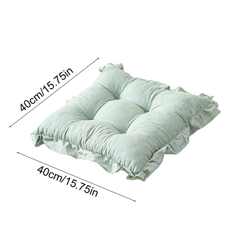 Square Chair Seat Pad, Thick Cozy Non-Slip Decorative Seat Cushion for Dining Kitchen Bedroom Indoor Furniture 15.75×15.75 Inch
