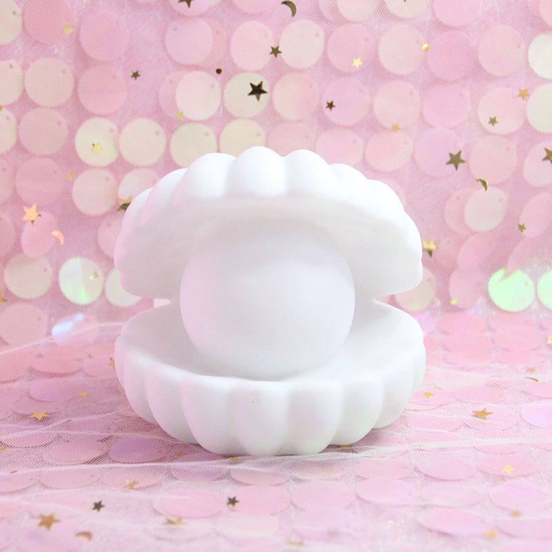 Pearl Night Light Bedside Night Lamp Bedroom Light Clam Mist Night Lights Streamer Mermaid Fairy Night Lamp for Christmas
