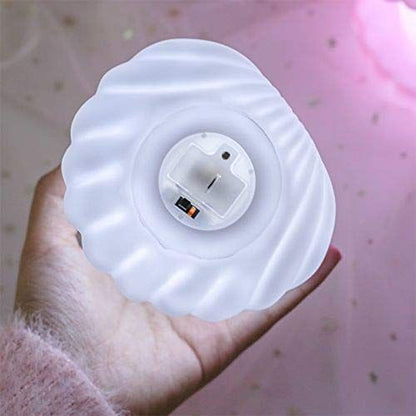 Pearl Night Light Bedside Night Lamp Bedroom Light Clam Mist Night Lights Streamer Mermaid Fairy Night Lamp for Christmas