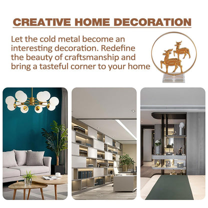Tabletop Christmas Stand Decoration, Christmas Atmosphere Metal Decor, Home Decor Products for Dining Room, Entrance Hall