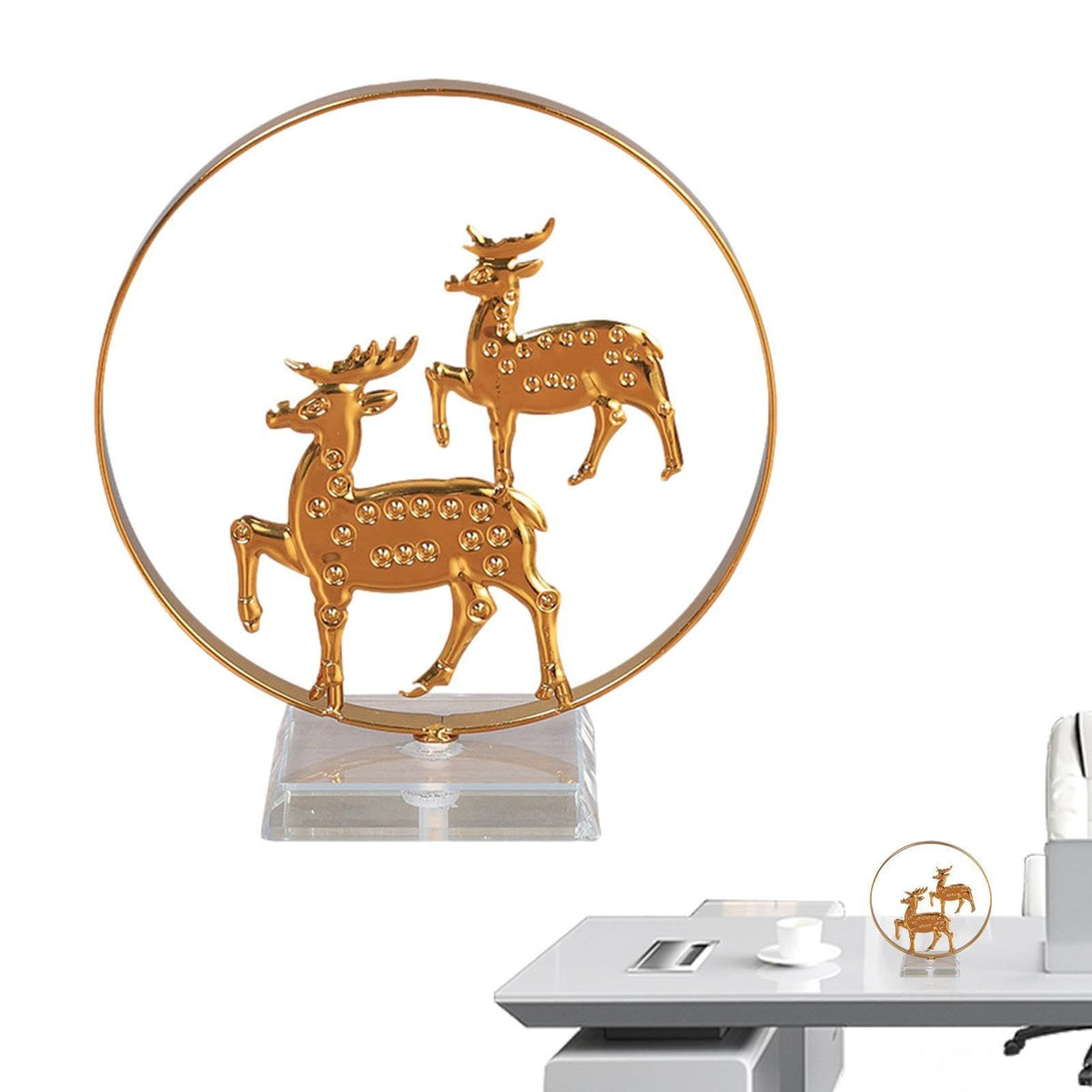Tabletop Christmas Stand Decoration, Christmas Atmosphere Metal Decor, Home Decor Products for Dining Room, Entrance Hall