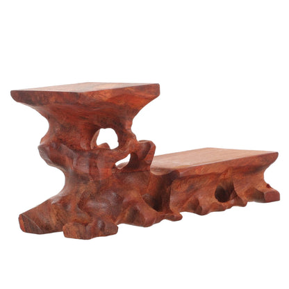 Chinese Style Display Stand Figurine Display Shelf Wooden Display Stand Antique Vase Oriental Furniture Stands Stone Base
