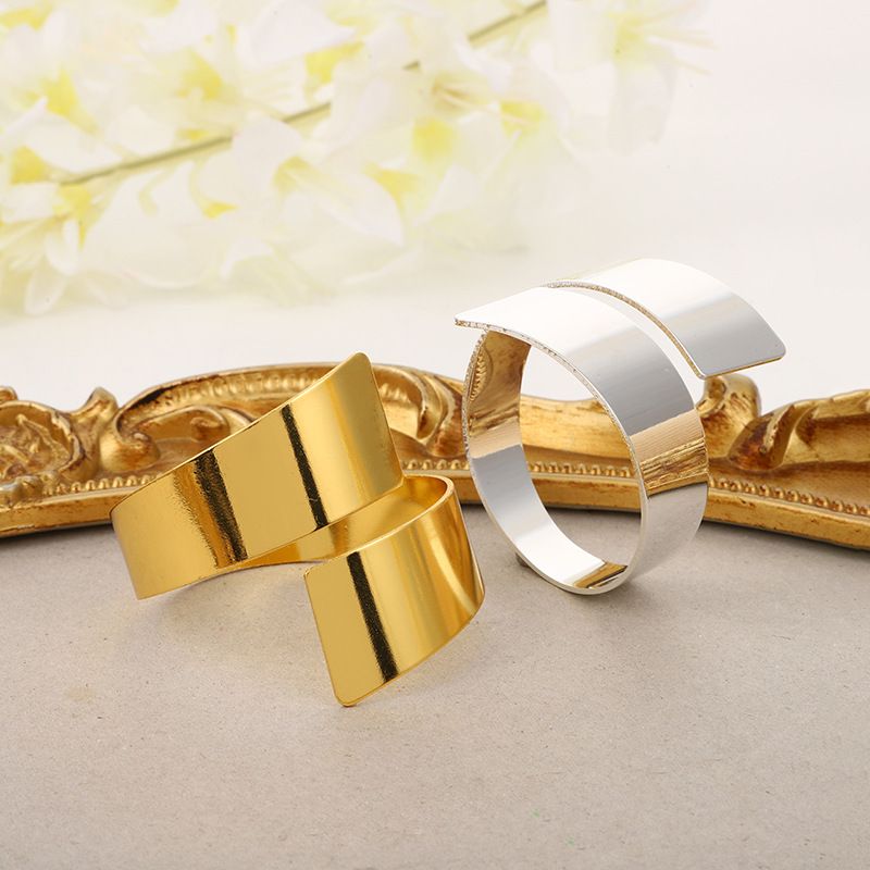 Napkin Rings, 3pcs Metal Napkin Rings of Gold Rose Gold for Table Decorations Wedding Christmas Family Party Dinner Setting